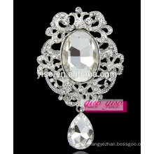 fashion large glass crystal brooches